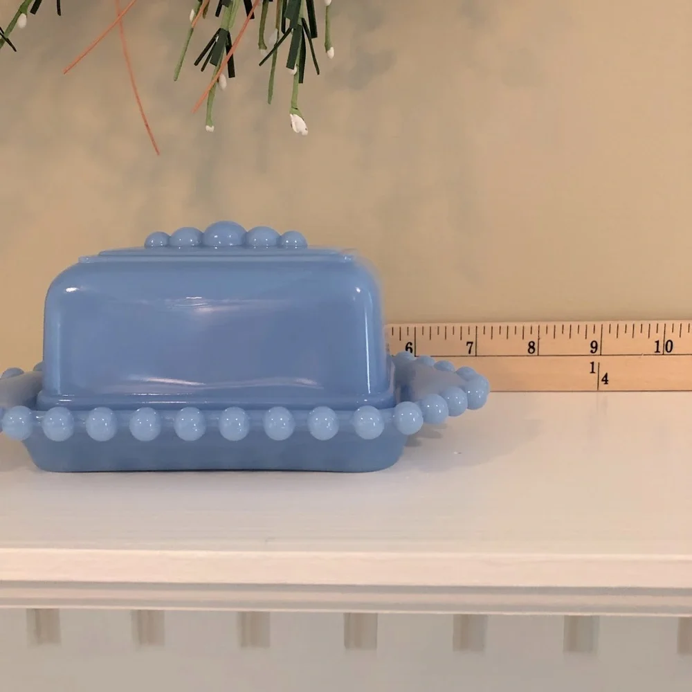 Relisted - Vintage Candlewick Blue Butter Dish - Picture 5 of 7